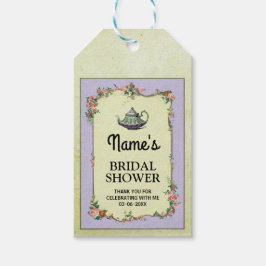 Dank u Label Wonderland Theepot Vrijgezellenfeest Cadeaulabel