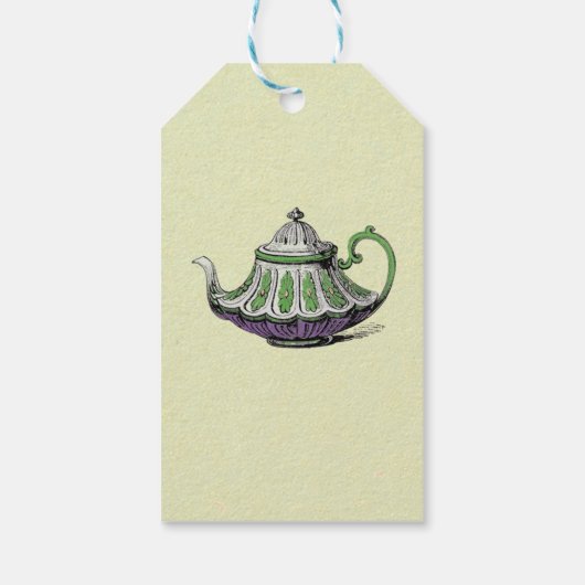 Dank u Label Wonderland Theepot Vrijgezellenfeest Cadeaulabel (Achterkant)