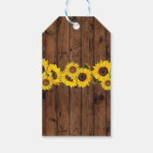 Dank u Label Wood Jar Zonnebloem Vrijgezellenfeest Cadeaulabel (Achterkant)