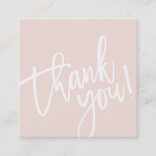 DANK U LABEL zwart roze wit borstel met letters