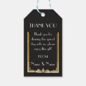 Dank u Labels 1920's Gatsby Labels Twenties Bruilo Cadeaulabel (Voorkant)