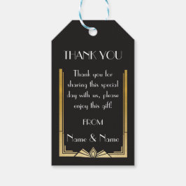 Dank u Labels 1920's Gatsby Labels Twenties Bruilo Cadeaulabel