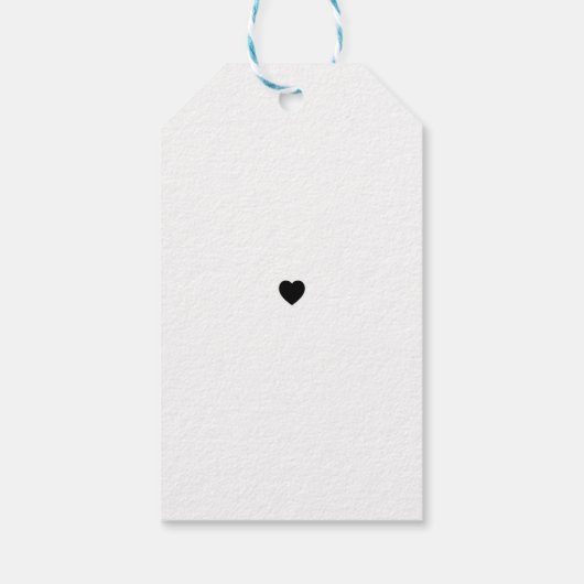 Dank u Labels Favor Elegant Wedding Cadeaulabel (Achterkant)