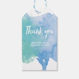 Dank u labels | Favoriete labels | Aqua Waterverf Cadeaulabel