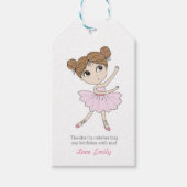 Dank u labels | Favoriete labels | Ballerina Cadeaulabel (Voorkant)