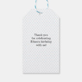 Dank u labels | Favoriete labels | Blauw ijs Cadeaulabel (Achterkant)