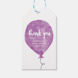 Dank u labels | Favoriete labels | Blauwe ballon Cadeaulabel