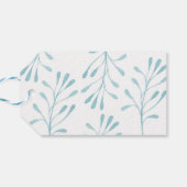 Dank u labels | Favoriete labels | Blauwe Waterver Cadeaulabel (Achterkant Horizontaal)