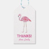 Dank u labels | Favoriete labels | flamingo Cadeaulabel (Voorkant)