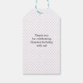 Dank u labels | Favoriete labels | Paarse ijsjes Cadeaulabel (Achterkant)