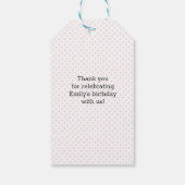 Dank u labels | Favoriete labels | Roze ijs Cadeaulabel (Achterkant)