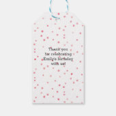 Dank u labels | Favoriete labels | Roze ijsje Cadeaulabel (Achterkant)