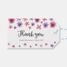 Dank u labels | Favoriete labels | Roze paarse blo