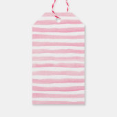 Dank u labels | Favoriete labels roze strepen Cadeaulabel (Achterkant)