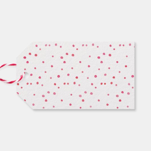 Dank u labels | Favoriete labels | Roze Waterverf Cadeaulabel (Achterkant Horizontaal)