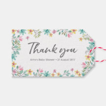 Dank u labels | Favoriete labels | Waterverf flora