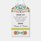 Dank u Labels Fiesta Mexicaans Print Limoen Bruilo Cadeaulabel (Voorkant)