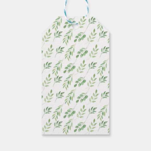 Dank u Labels Gouden bladeren Foliage bruiloft Cadeaulabel (Achterkant)