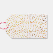 Dank u labels | Labels bevoordelen | Gouden vlekke Cadeaulabel (Achterkant Horizontaal)