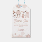 Dank u Labels Neutraal Baby Het is koud douchen Cadeaulabel (Voorkant)