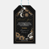 Dank u Labels Tarot bruiloft sterren uitlijnen zon Cadeaulabel (Voorkant)