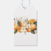 Dank u Labels Trouwfruit Bloemen Sinaasappels Cadeaulabel (Achterkant)