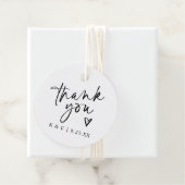 Dank u labels voor bruiloft gunsten Modern Heart (In situ)