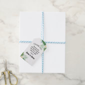 Dank u Labels Waterverf Tropische bruiloft Cadeaulabel (Met Touw)