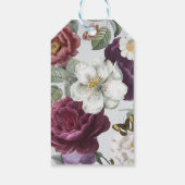 Dank u Labels Wedding Bloom Floral Butterfly Cadeaulabel (Achterkant)