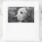 Dank u Labrador Retriever Puppy Dog Sticker (Tas)