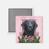 Dank u - Labrador - Zwart - Gauge Magneet (Voorkant / Achterkant)