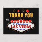 Dank u - Las Vegas teken Fabulous Casino Nacht Briefkaart (Voorkant)