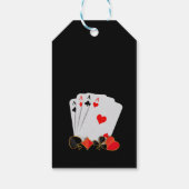 Dank u - Las Vegas teken Fabulous Casino Nacht Cadeaulabel (Achterkant)