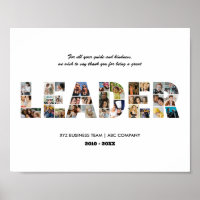 Dank u leider Fotocollage Afscheidsretraite