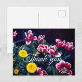 Dank U Lente Bloemen #4 Ansichtkaart Briefkaart (Voorkant / Achterkant)