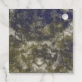 Dank U Leraar Abstract Goud Blauw Waardering Bedankjes Labels (Achterkant)
