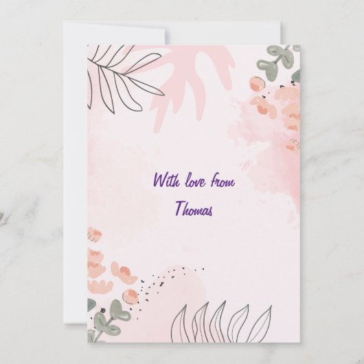 Dank u, leraar. Bewerkbare leraar- en onderliggend Bedankkaart (Achterkant)