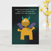 Dank u leraar, kleuterjuf, kleuterschool kaart (Gele Bloem)