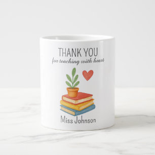 Dank u leraar - oprechte waardering geschenk grote koffiekop