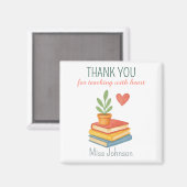 Dank u leraar - oprechte waardering geschenk magneet (Voorkant / Achterkant)