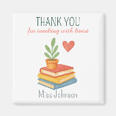 Dank u leraar - oprechte waardering geschenk magneet (Voorkant)