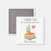 Dank u leraar - oprechte waardering geschenk magneet (Voorkant / Achterkant)