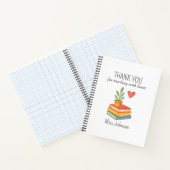 Dank u leraar - oprechte waardering geschenk notitieboek (Binnen)