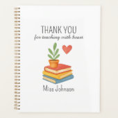 Dank u leraar - oprechte waardering geschenk planner (Voorkant)