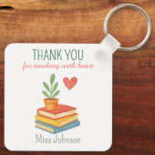 Dank u leraar - oprechte waardering geschenk sleutelhanger (Achterkant)