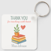 Dank u leraar - oprechte waardering geschenk sleutelhanger (Achterkant)