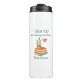Dank u leraar - oprechte waardering geschenk thermosbeker (Voorkant)