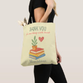 Dank u leraar - oprechte waardering geschenk tote bag (Dichtbij)