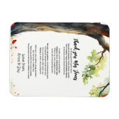 dank u leraar Waardering papaver boom gedicht Magneet (Horizontaal)