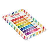 dank u leraar Waardering potloden gedicht Magneet (Rechterzijde)